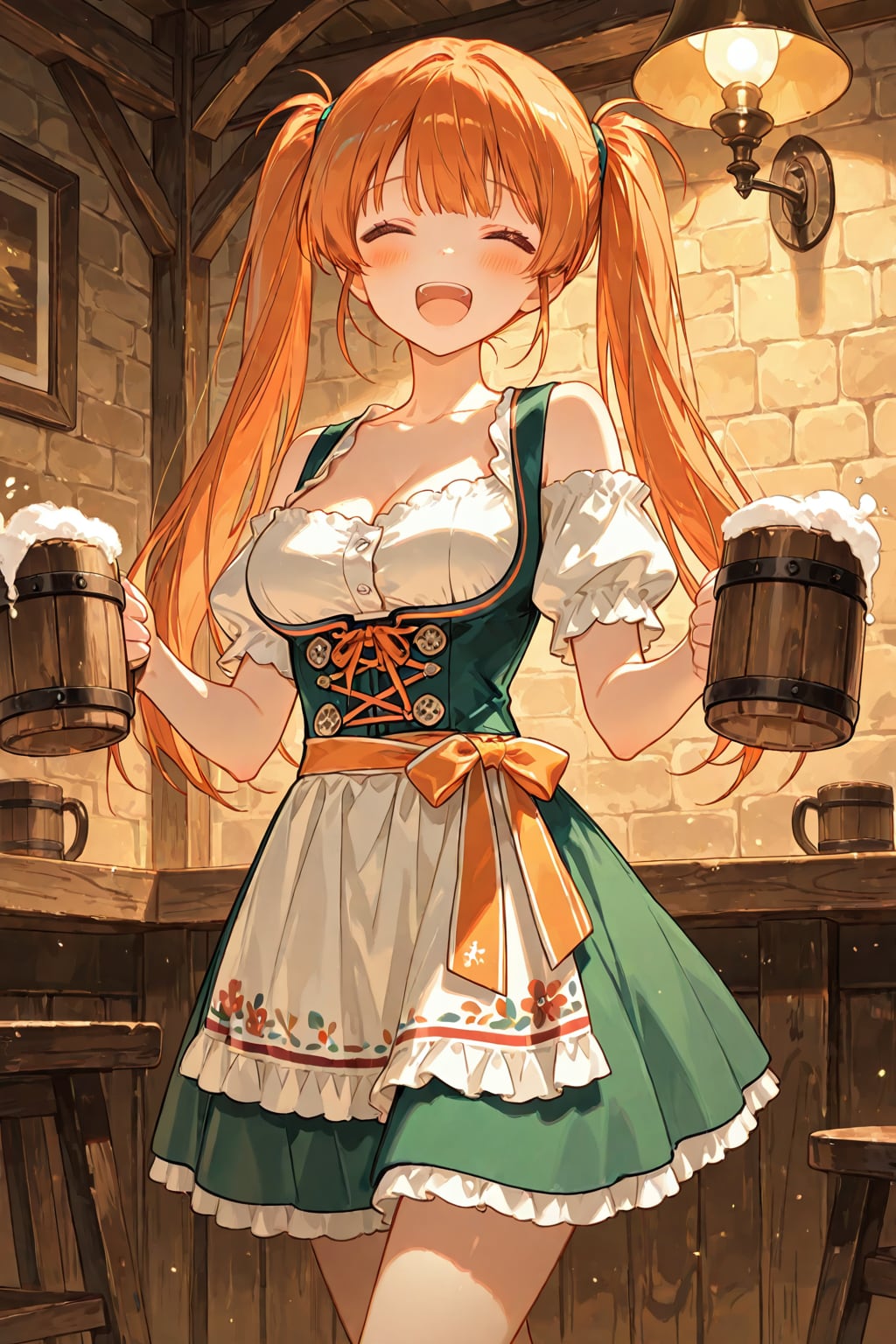 酒場の看板娘『はーい！　ただいまお持ちしまーす♪』