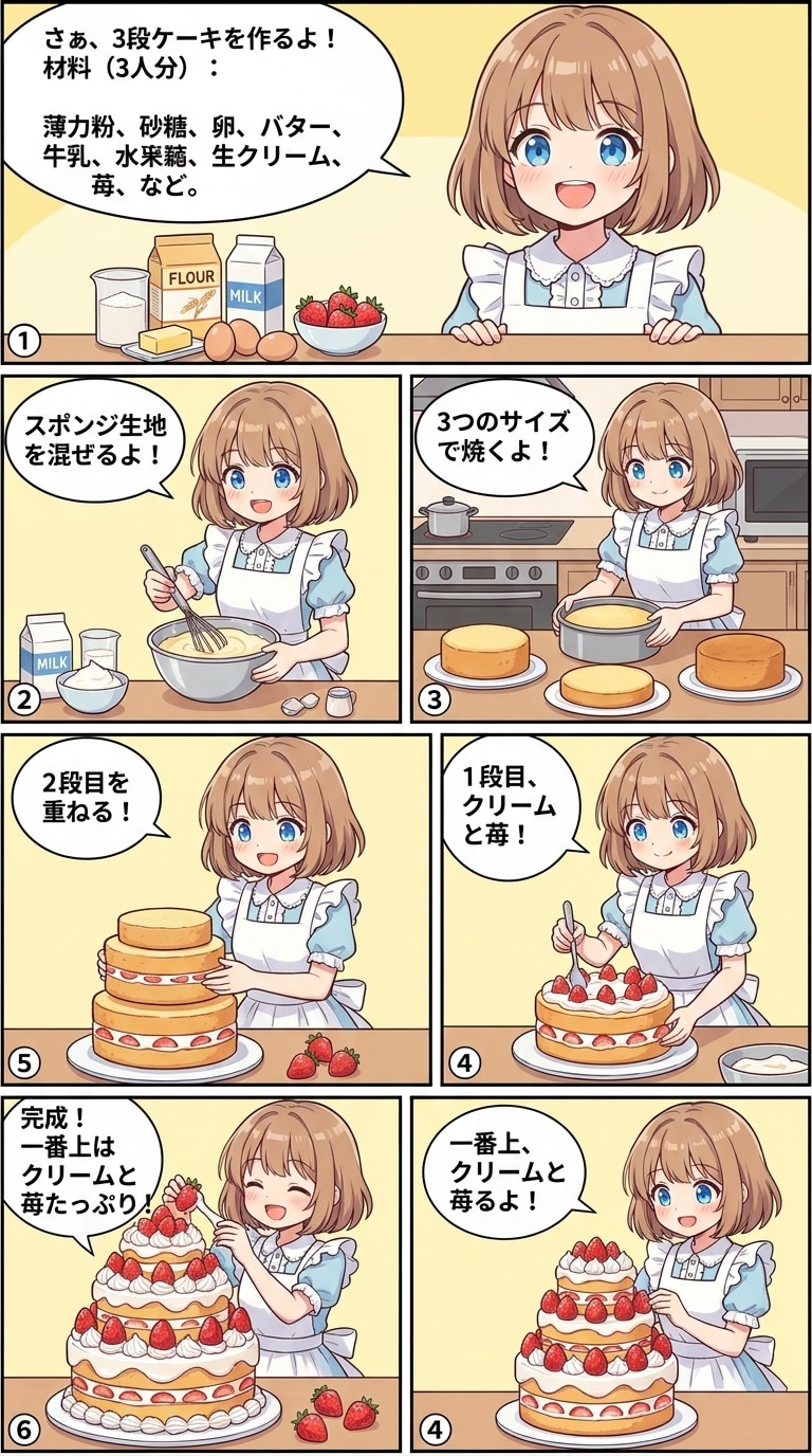いちごのケーキ | の人気AIイラスト・グラビア