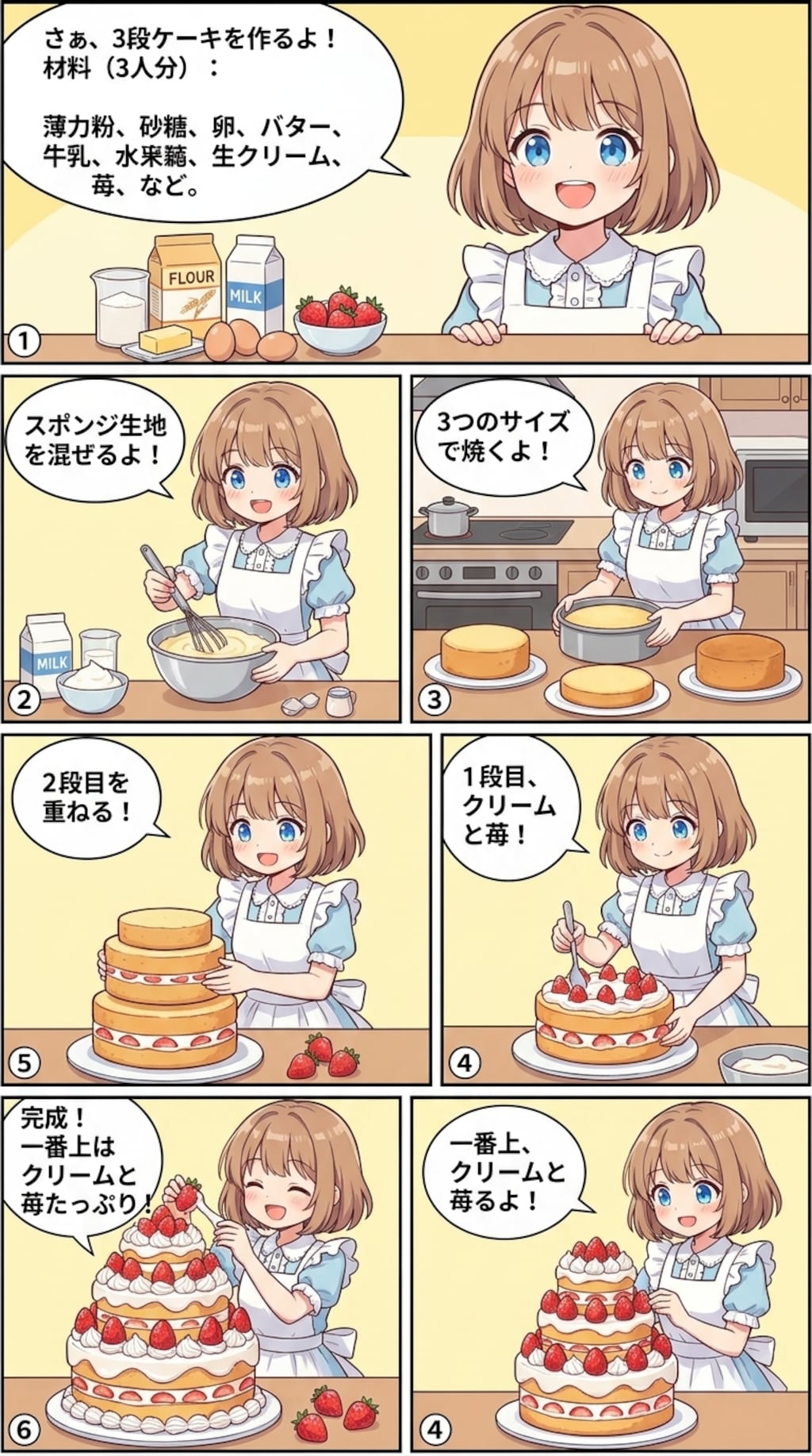 いちごのケーキ