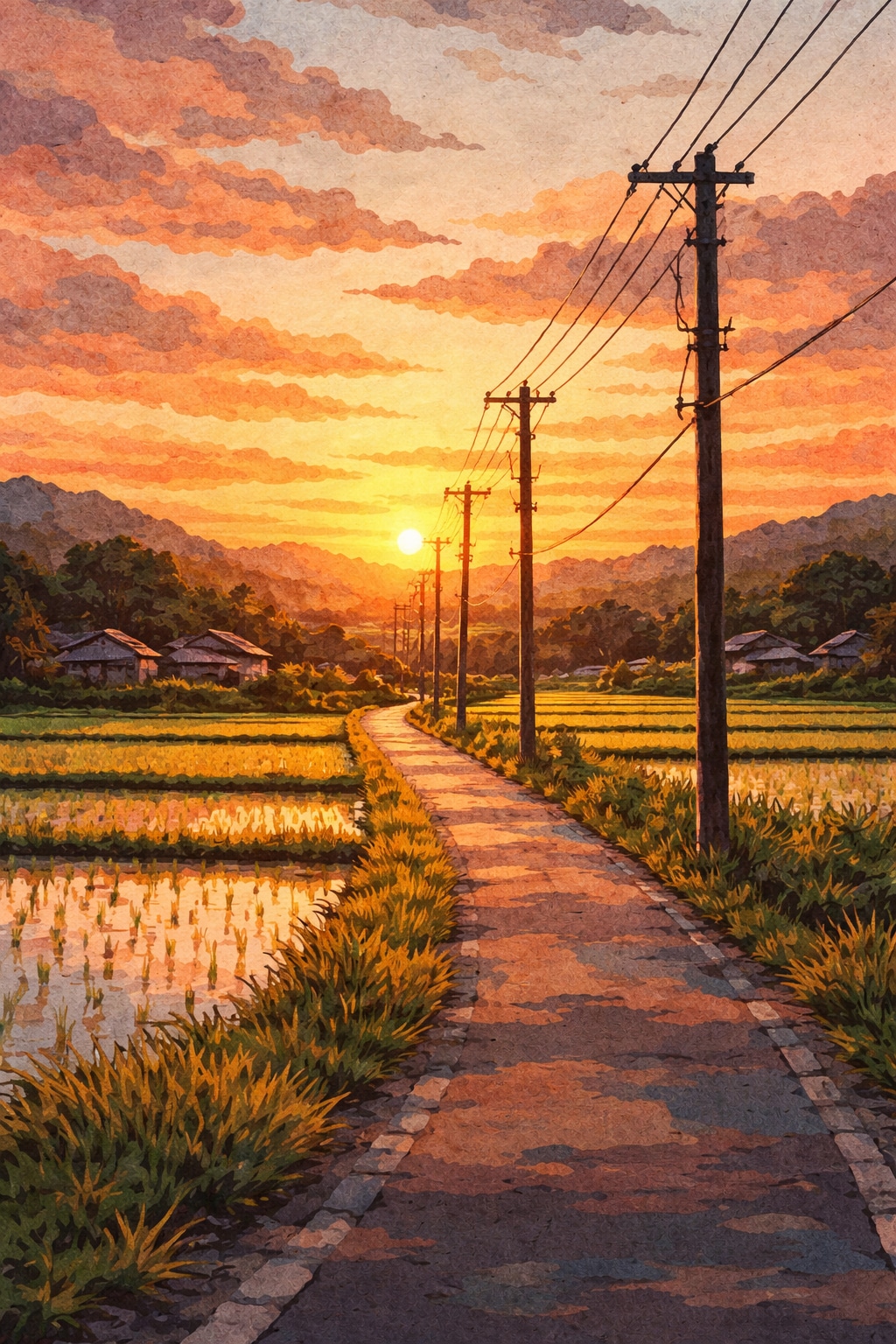 田舎道 | の人気AIイラスト・グラビア