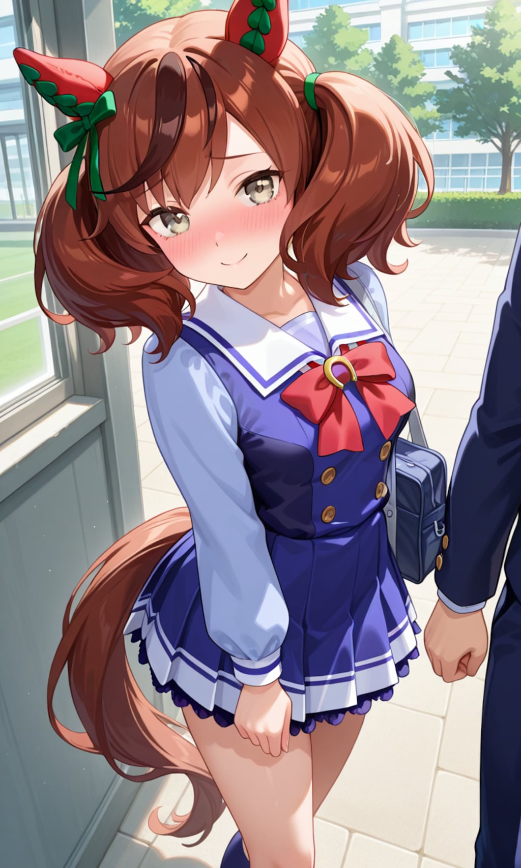 手をつなぐのがまだ恥ずかしいネイチャさん