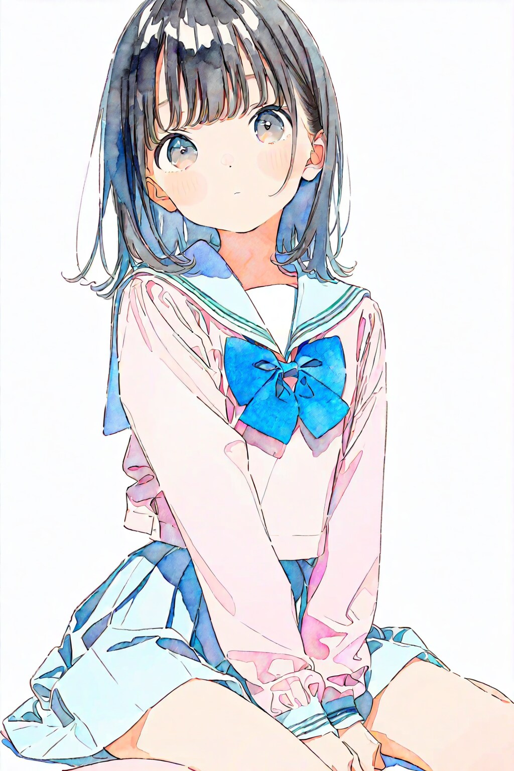 セーラー服(PRISM)(5) | の人気AIイラスト・グラビア