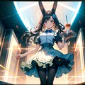 クラブ店員のうさみみのメイドさん 3枚目