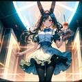 クラブ店員のうさみみのメイドさん 2枚目