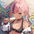 ピンクゲーミング女子のお外で買い食い 6枚目