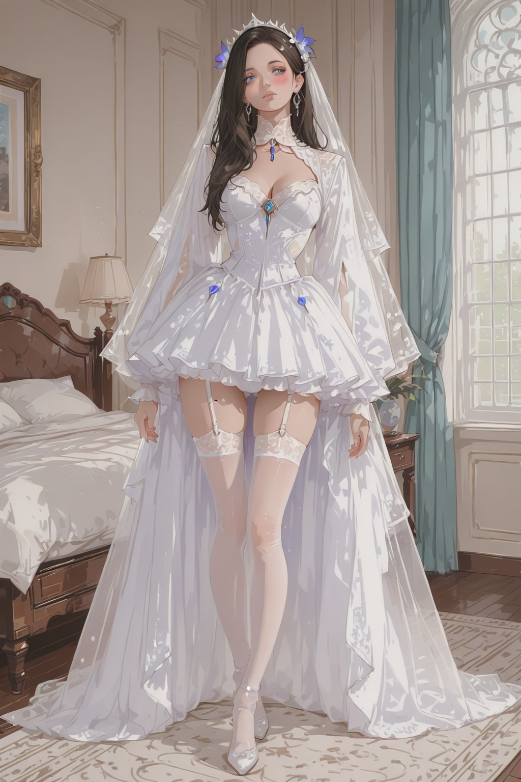 photorealistic lady,  全身写真。