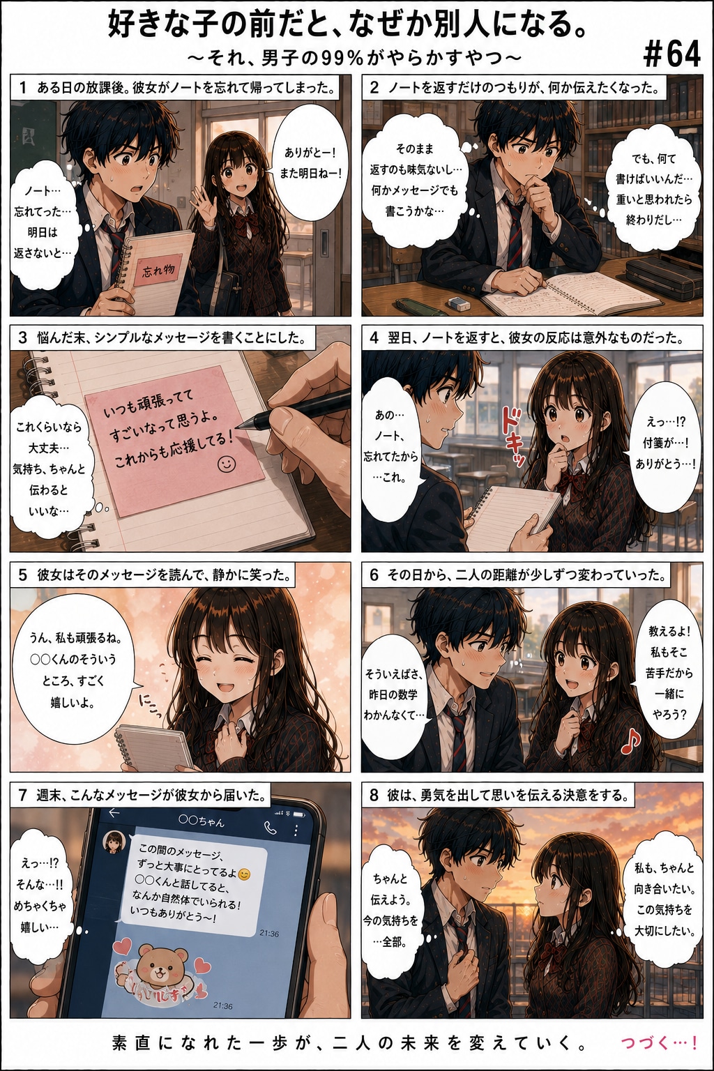 青春ラブコメシリーズ化：漫画生成（プロンプト）GPT（GPTs）  #ChatGPT #カスタムGPT #GPTs #AI漫画 #AIイラスト #ラブコメ漫画 #青春漫画 #高校生 #あるある漫画 #