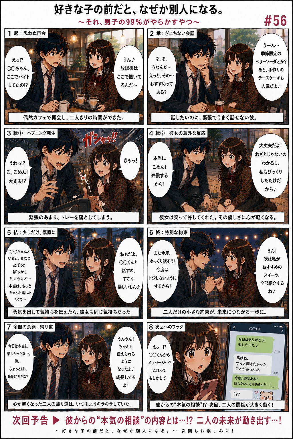 青春ラブコメシリーズ化：漫画生成（プロンプト）GPT（GPTs）  #ChatGPT #カスタムGPT #GPTs #AI漫画 #AIイラスト #ラブコメ漫画 #青春漫画 #高校生 #あるある漫画 # | の人気AIイラスト・グラビア