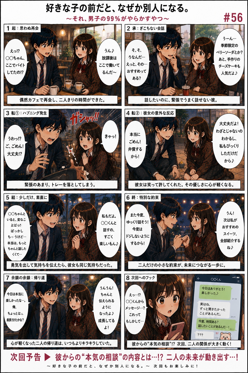 青春ラブコメシリーズ化：漫画生成（プロンプト）GPT（GPTs）  #ChatGPT #カスタムGPT #GPTs #AI漫画 #AIイラスト #ラブコメ漫画 #青春漫画 #高校生 #あるある漫画 #
