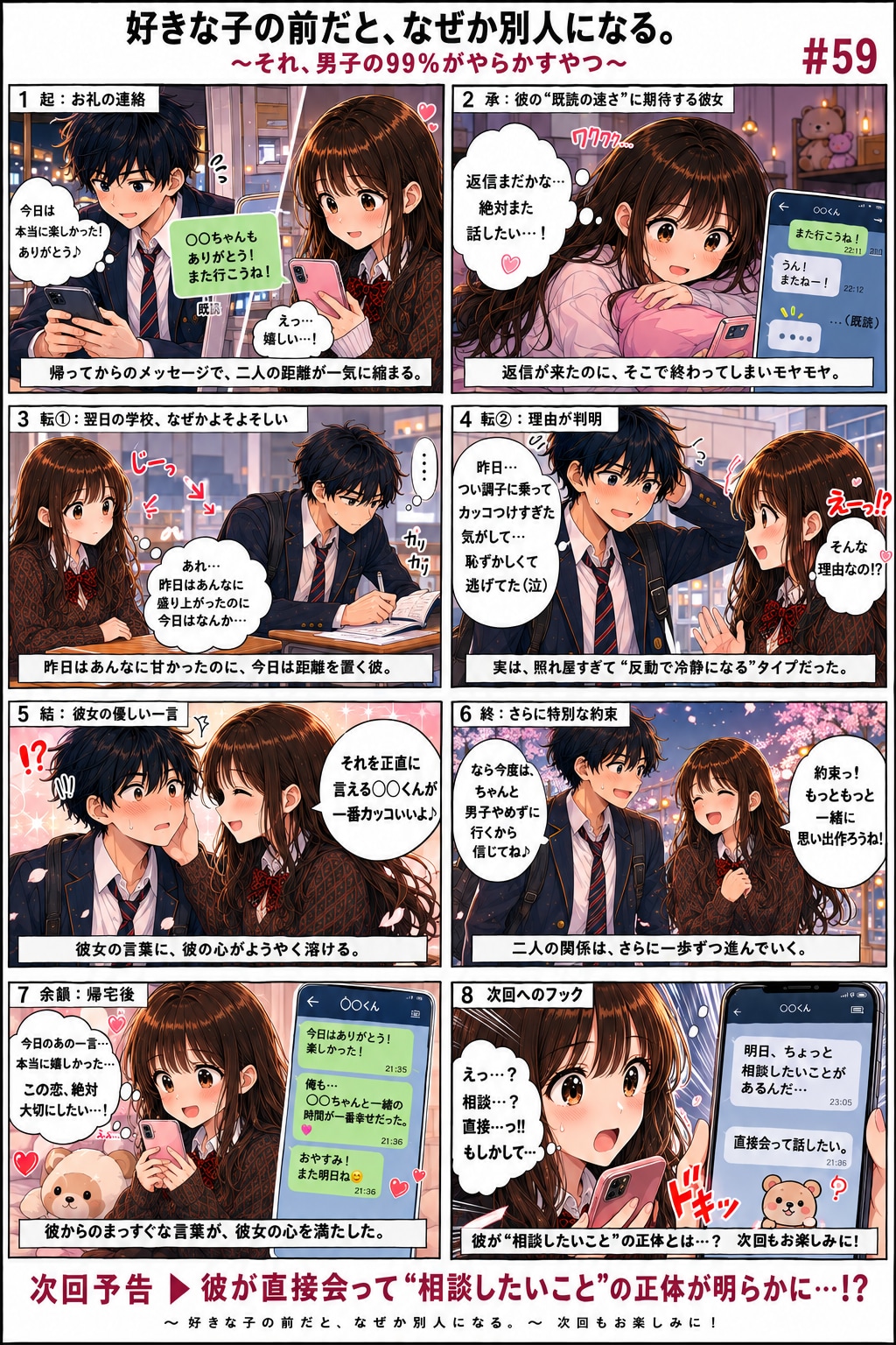 青春ラブコメシリーズ化：漫画生成（プロンプト）GPT（GPTs）  #ChatGPT #カスタムGPT #GPTs #AI漫画 #AIイラスト #ラブコメ漫画 #青春漫画 #高校生 #あるある漫画 #