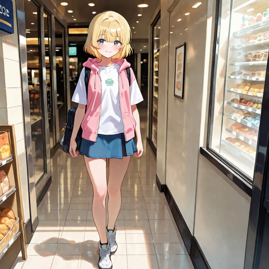 お買い物は日差しを避けて | の人気AIイラスト・グラビア
