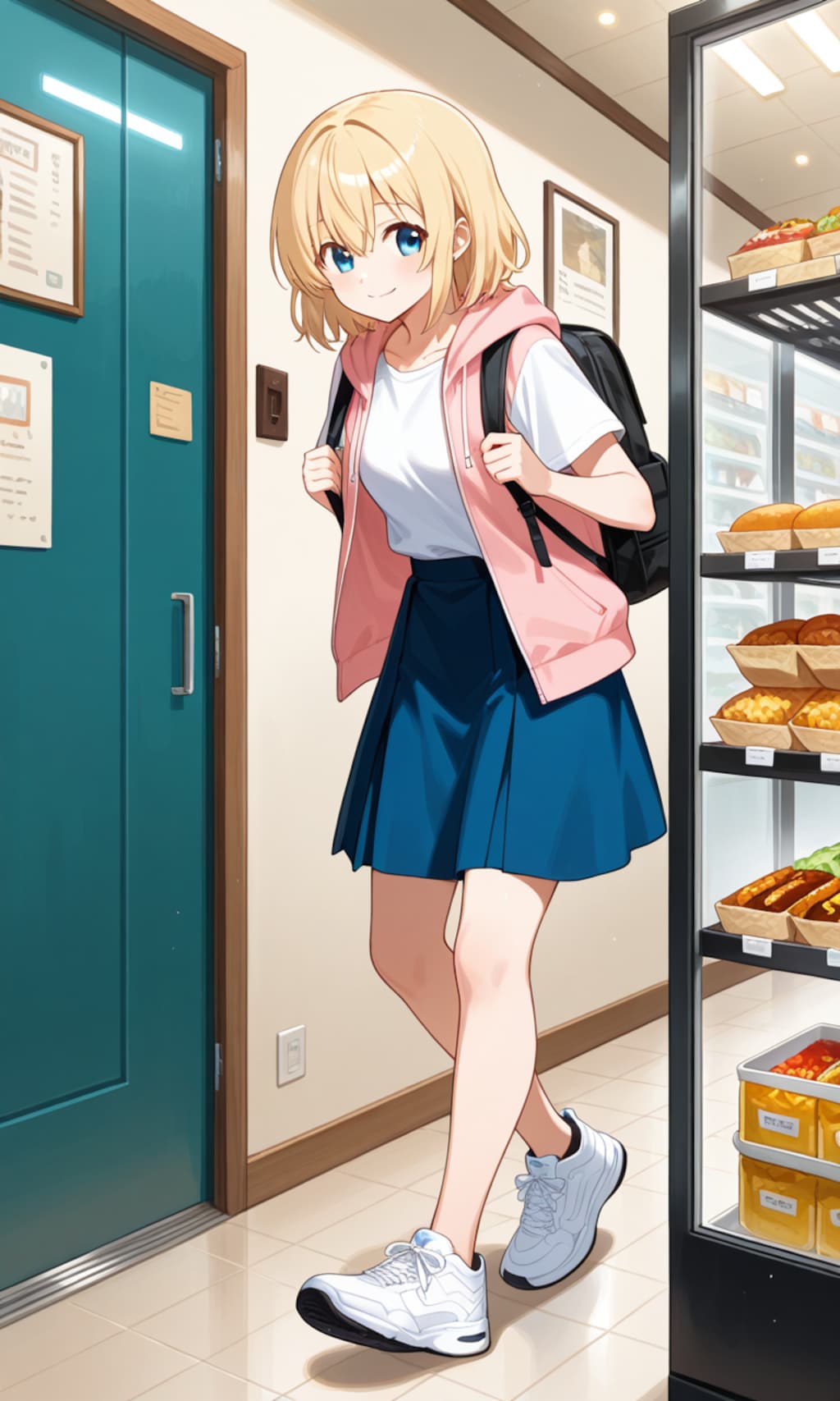 お買い物は日差しを避けて