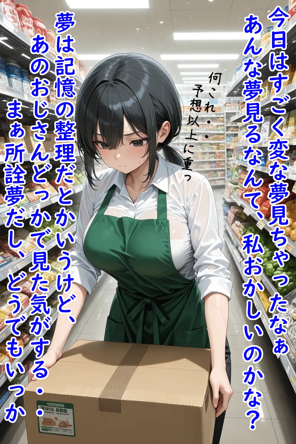 巨乳スーパー店員はあのおじさんに夢の中で弄ばれる④