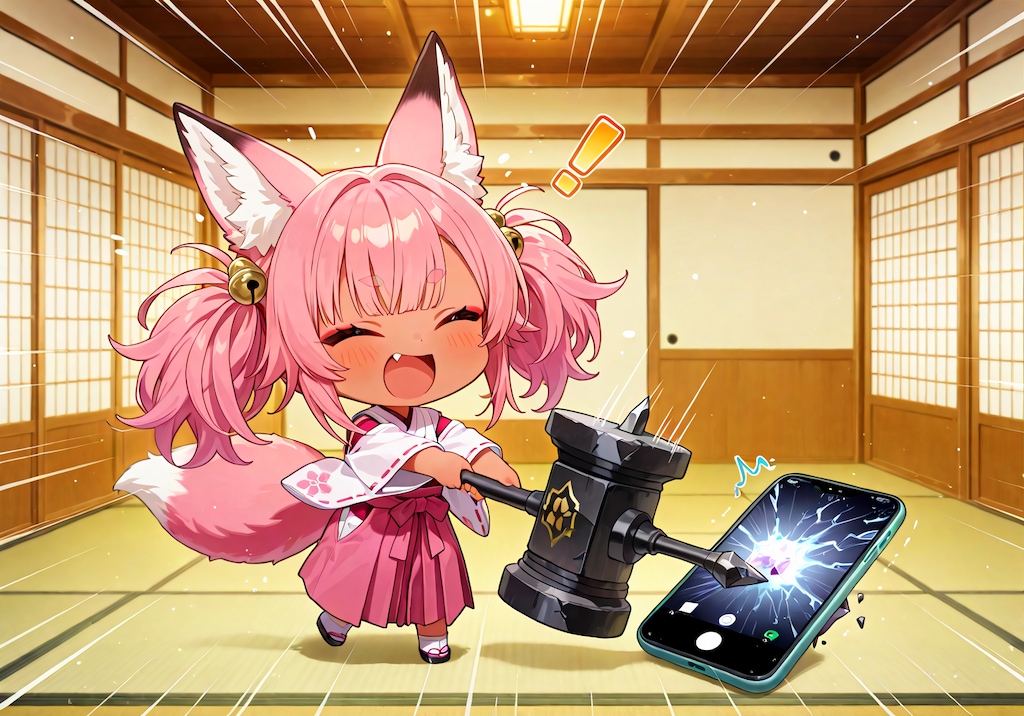 電話に出んわ！(物理)