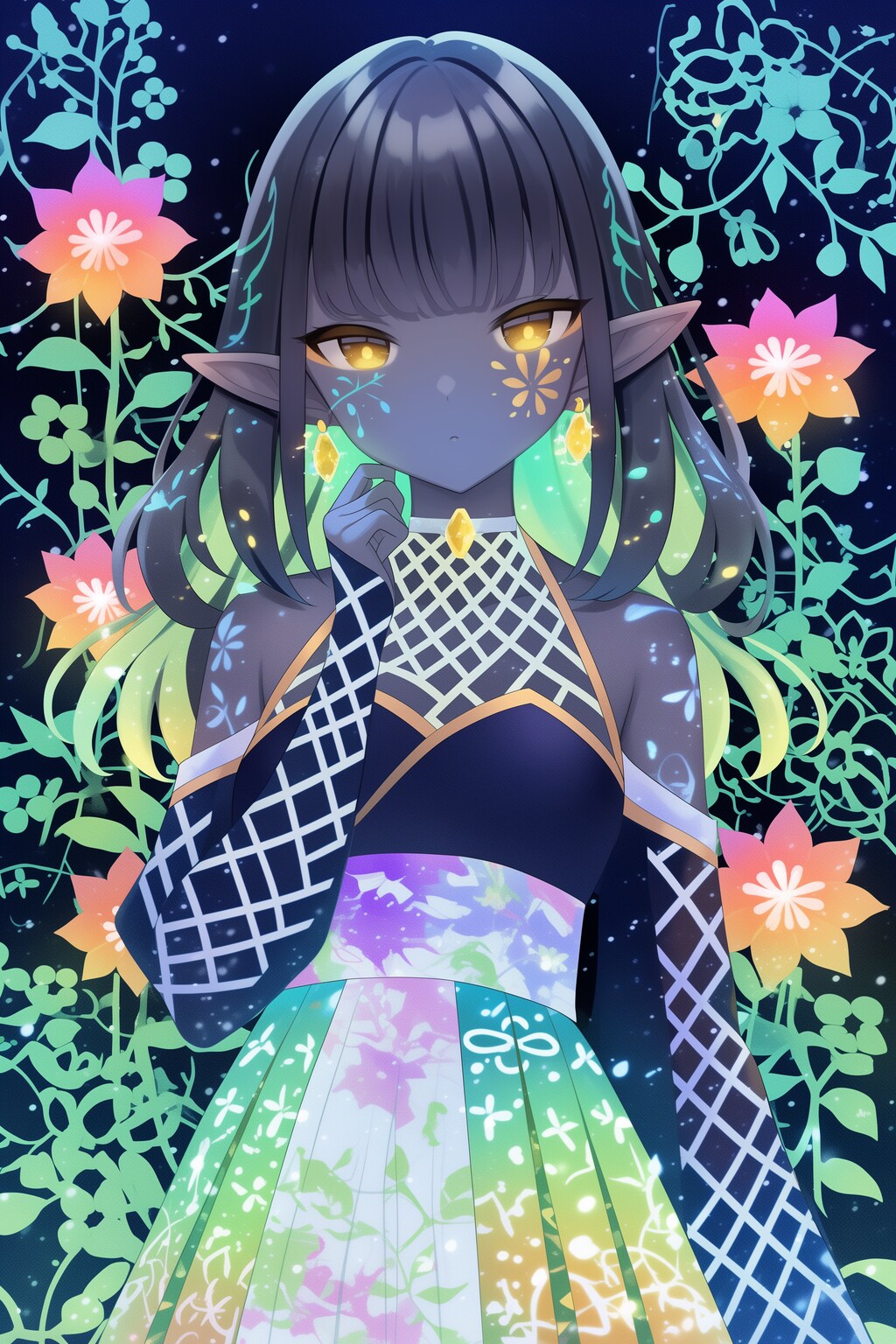 ネオンとエルフガール