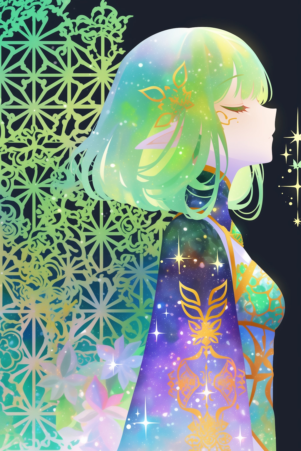 ネオンとエルフガール