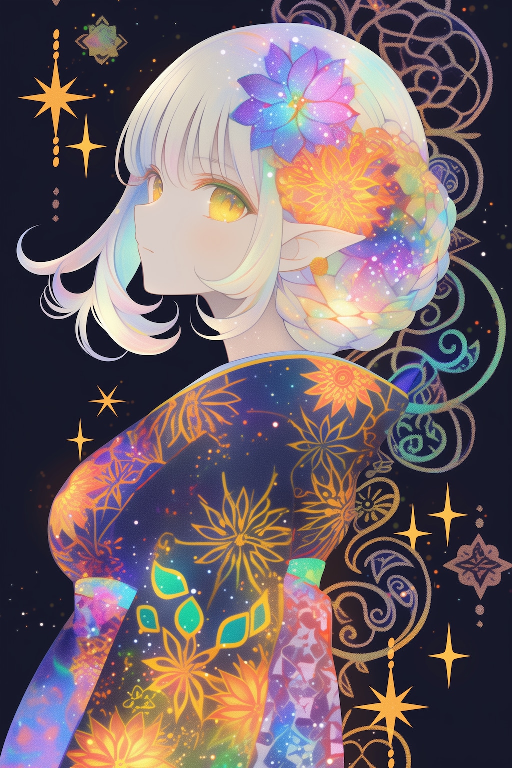 ネオンとエルフガール