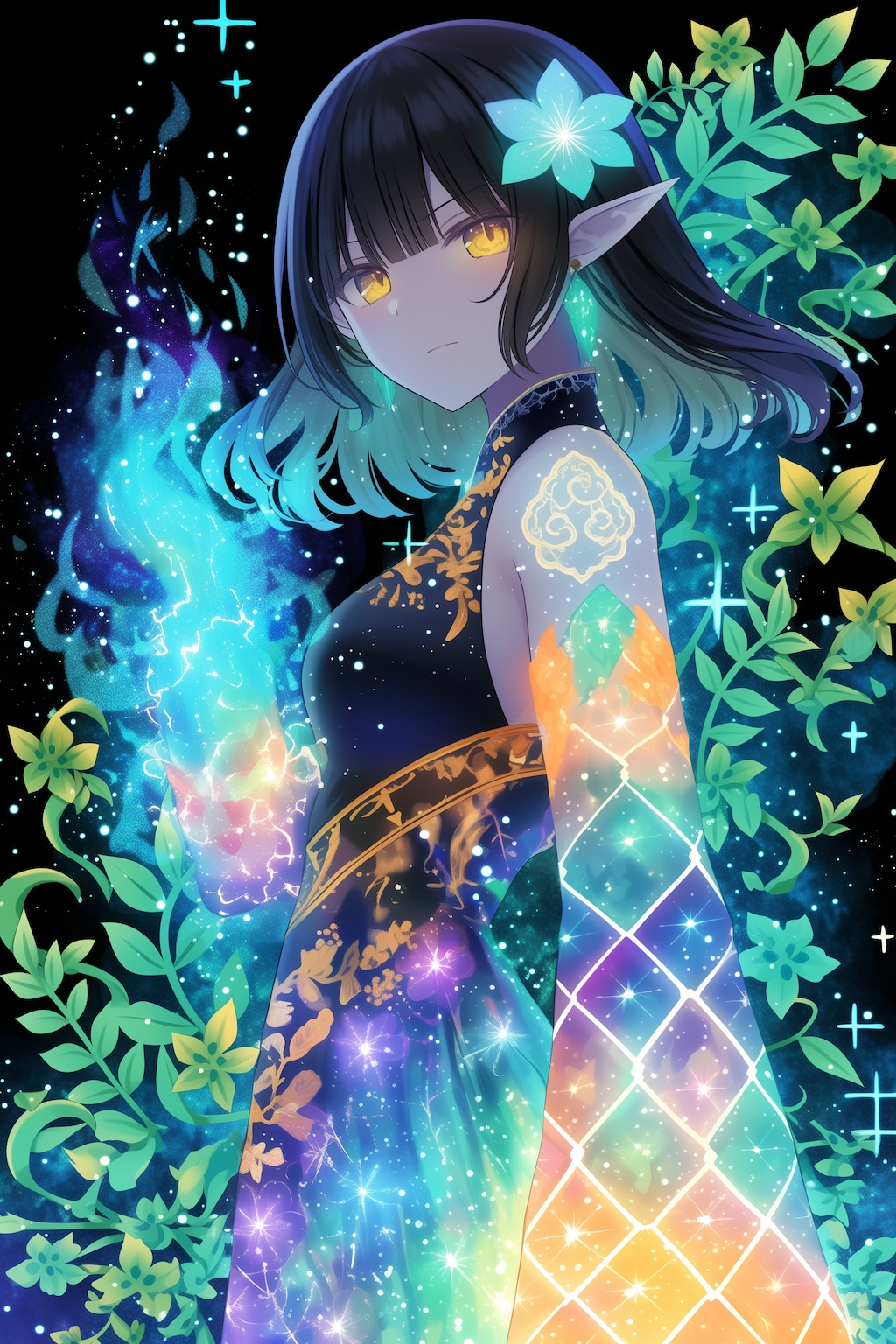 ネオンとエルフガール