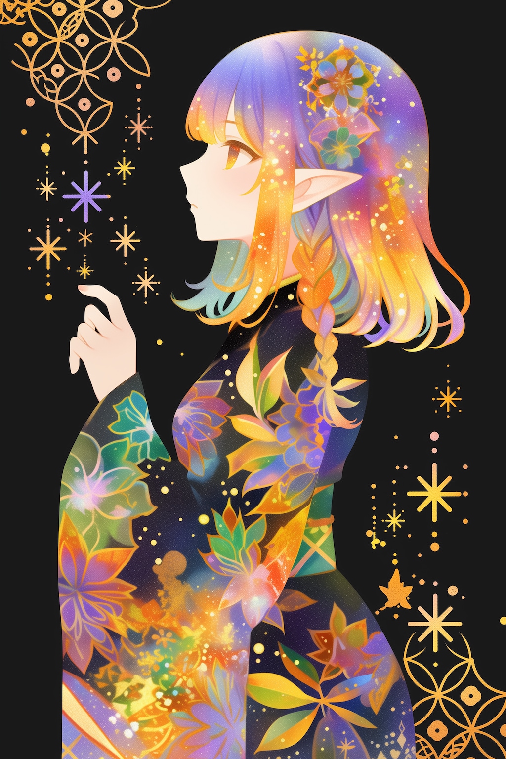 ネオンとエルフガール