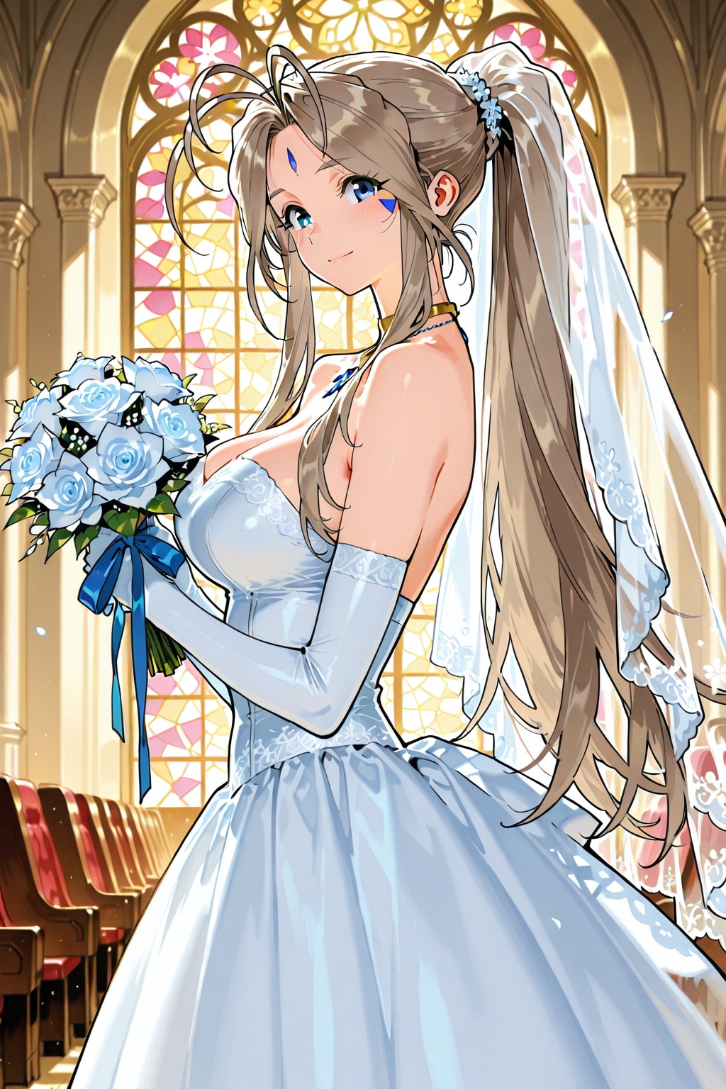 リメイク版　ウェディングドレス姿のベルダンディー その2