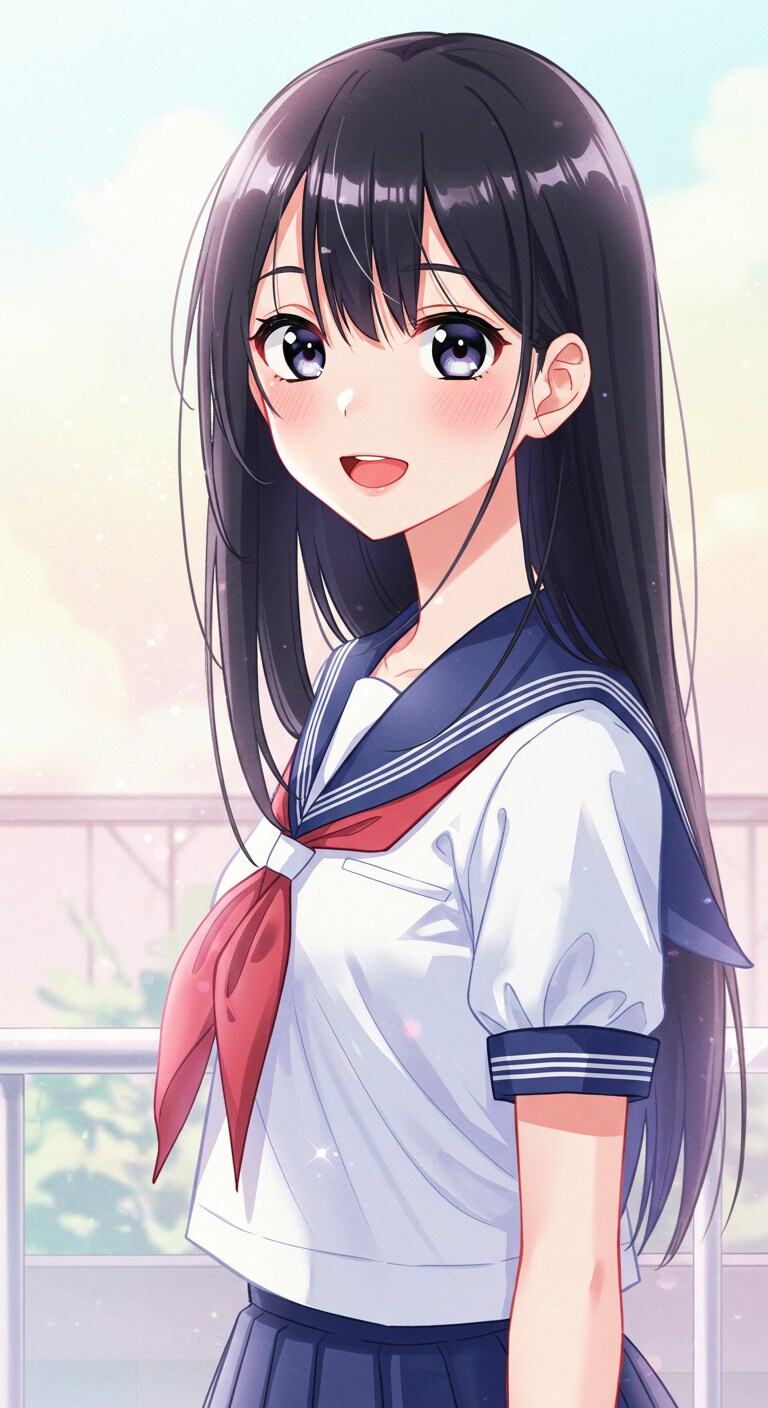 セーラー服の女学生　ImageFX土産