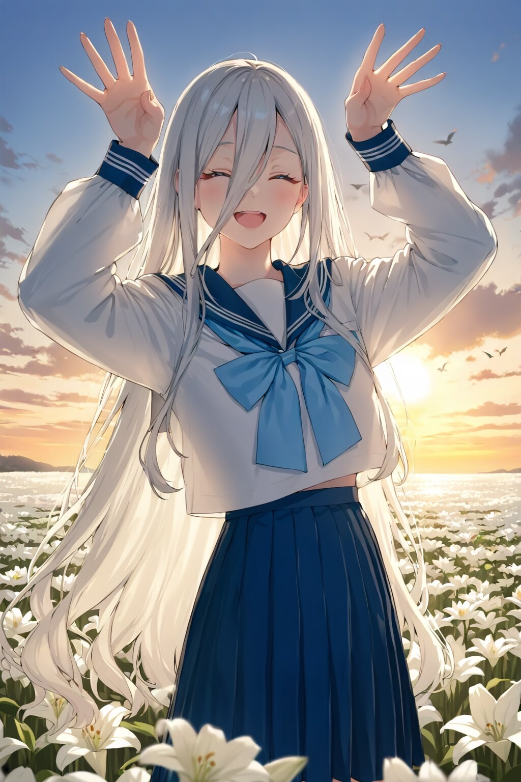 ユリの花がいっぱい！