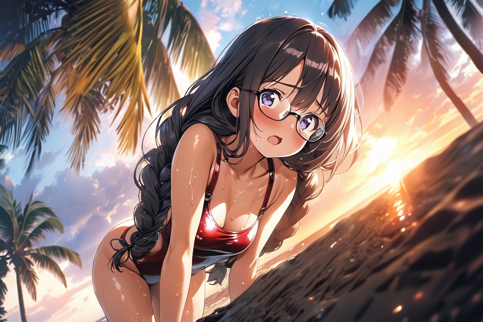 真面目な委員長だと思って油断した男子クラスメイト目線