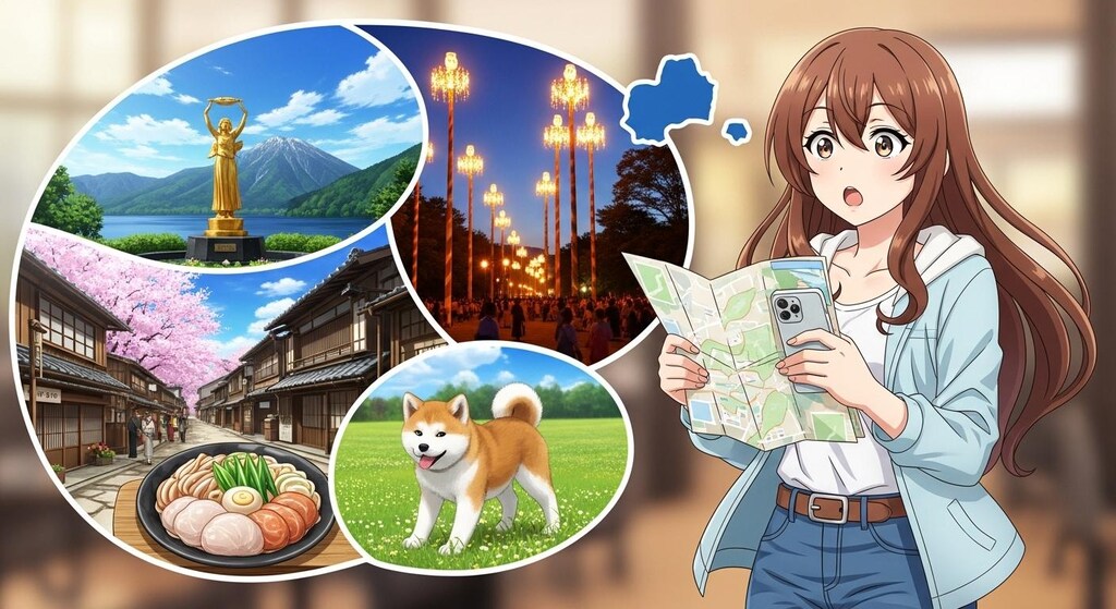 秋田県のなかをしらべた