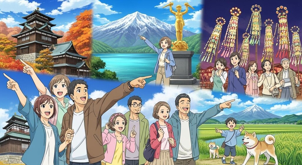 秋田県のなかをしらべた