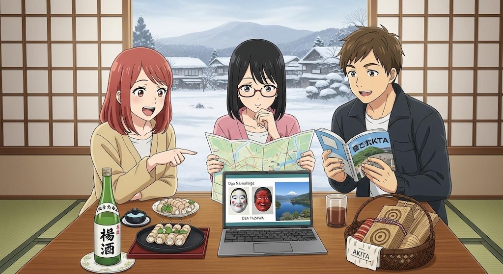 秋田県のなかをしらべた