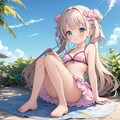 ロリ少女、海でバカンス 2枚目