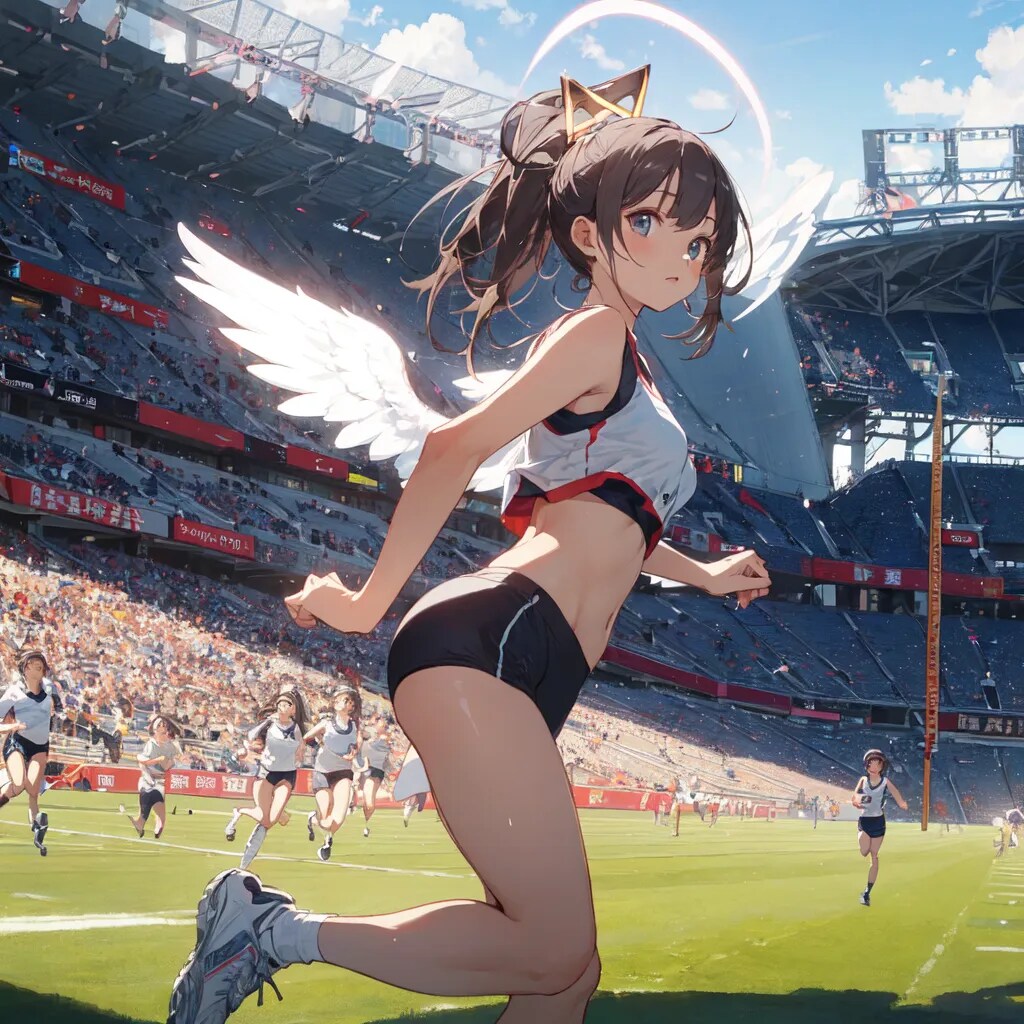 人間界では知らないスポーツをしている