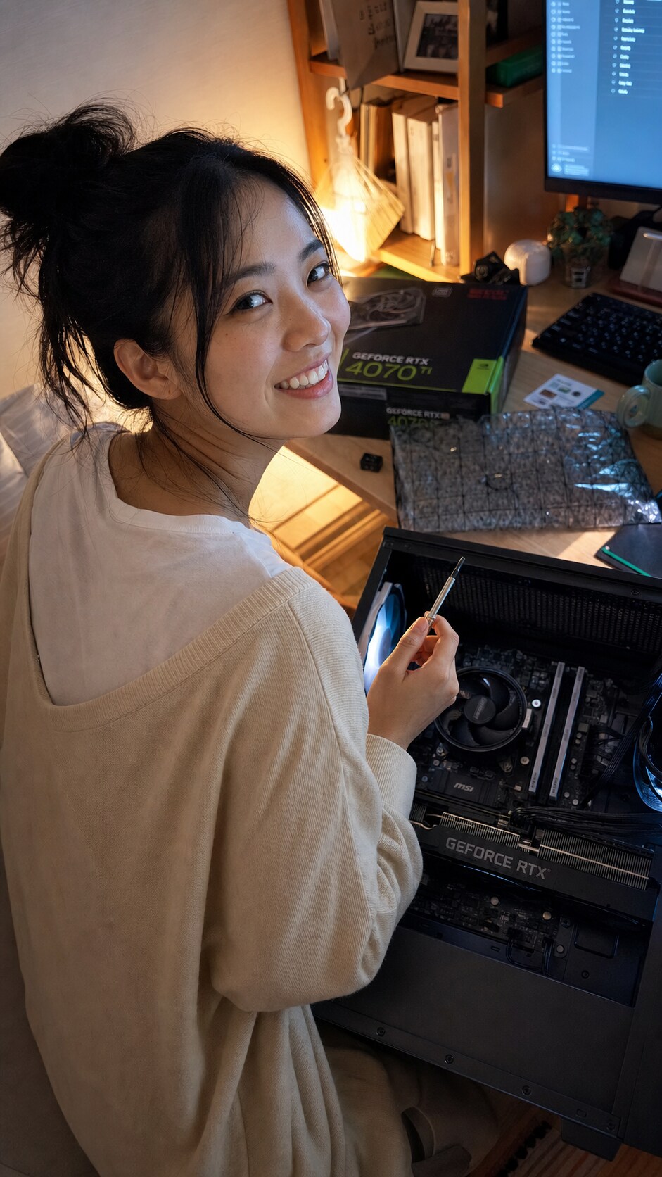 Built by Hand, Lit by Night | の人気AIイラスト・グラビア