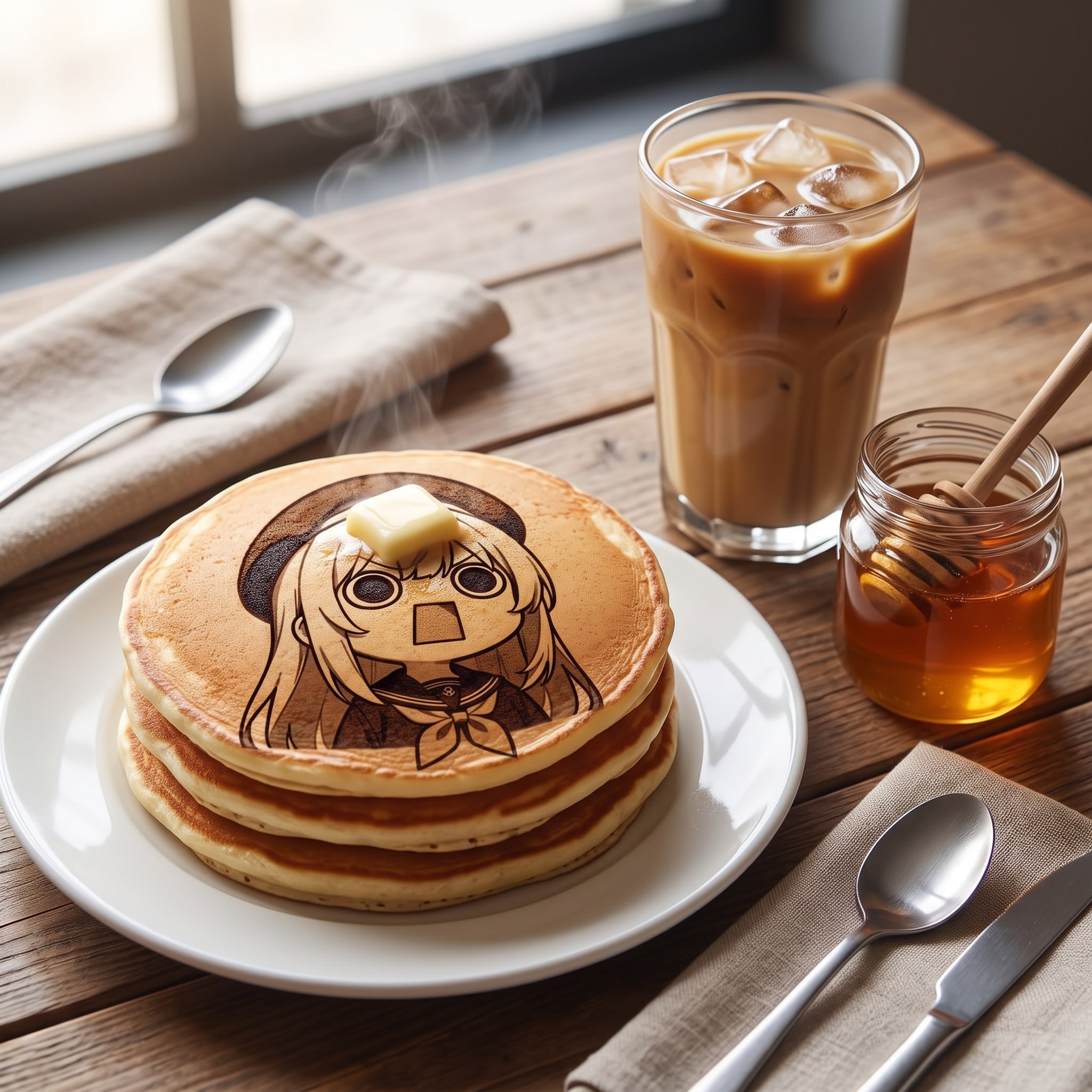 朝食のえらいこっちゃホットケーキ | の人気AIイラスト・グラビア