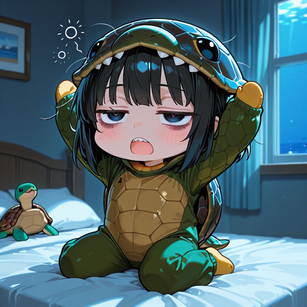 にいちゃん、おはようみがめ〜🐢 | の人気AIイラスト・グラビア