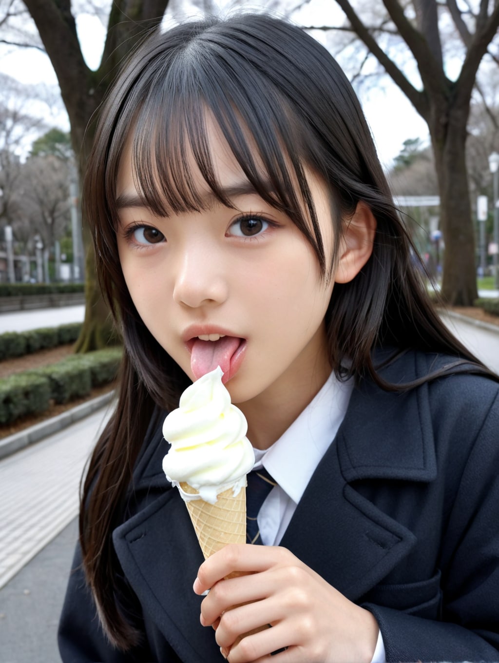 寒い日にこそアイス！