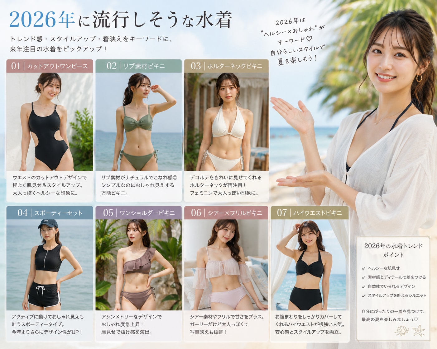 2026年に流行しそうな水着