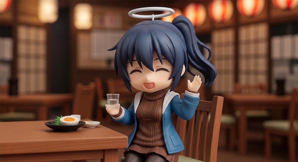 にごり酒と煮たまごでご機嫌な坂上さん