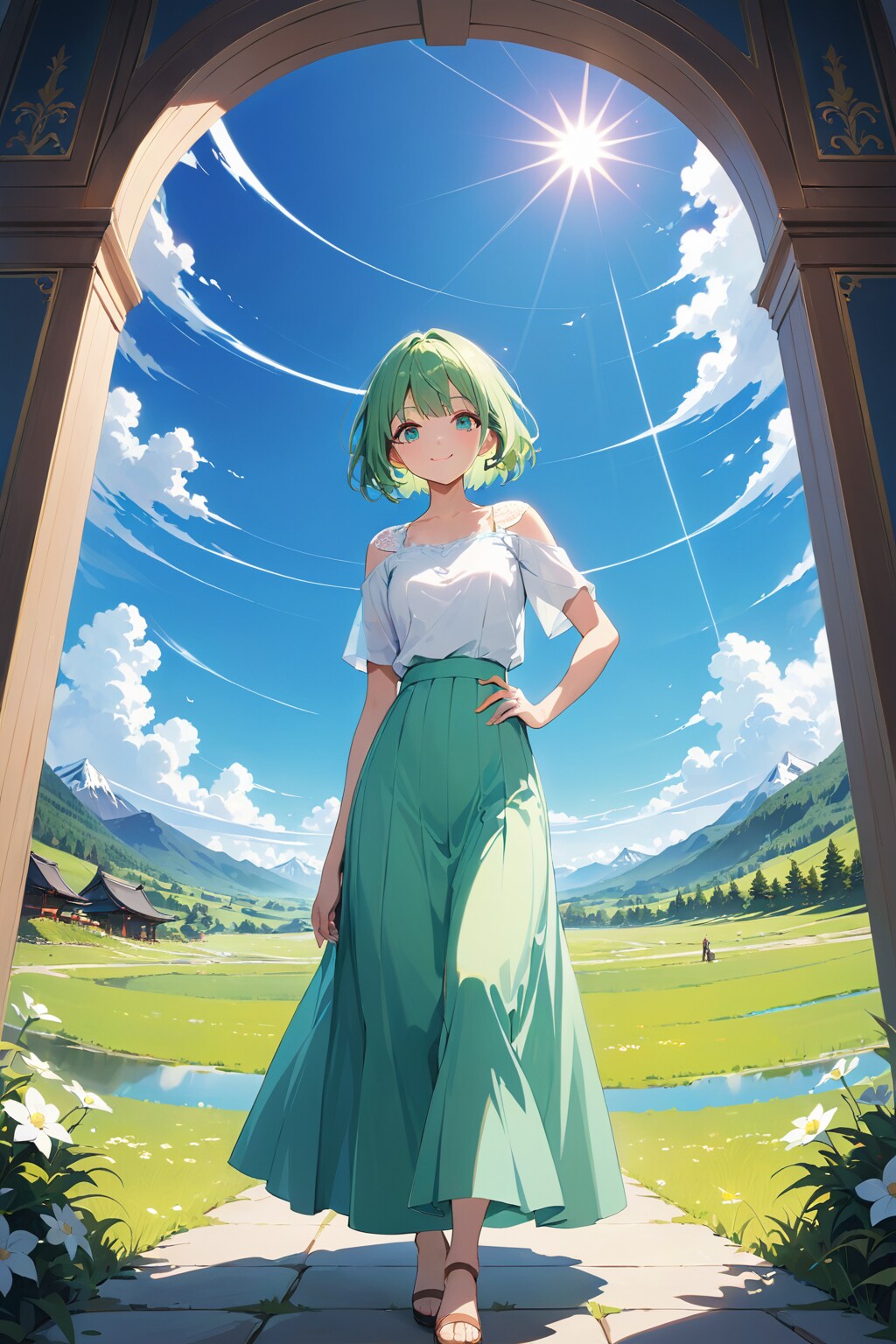 ロングスカートの女の子　その３