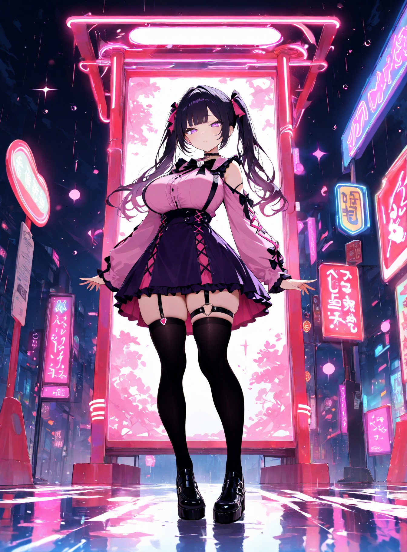 ネオンサイン - 藤俵瑛子 | の人気AIイラスト・グラビア