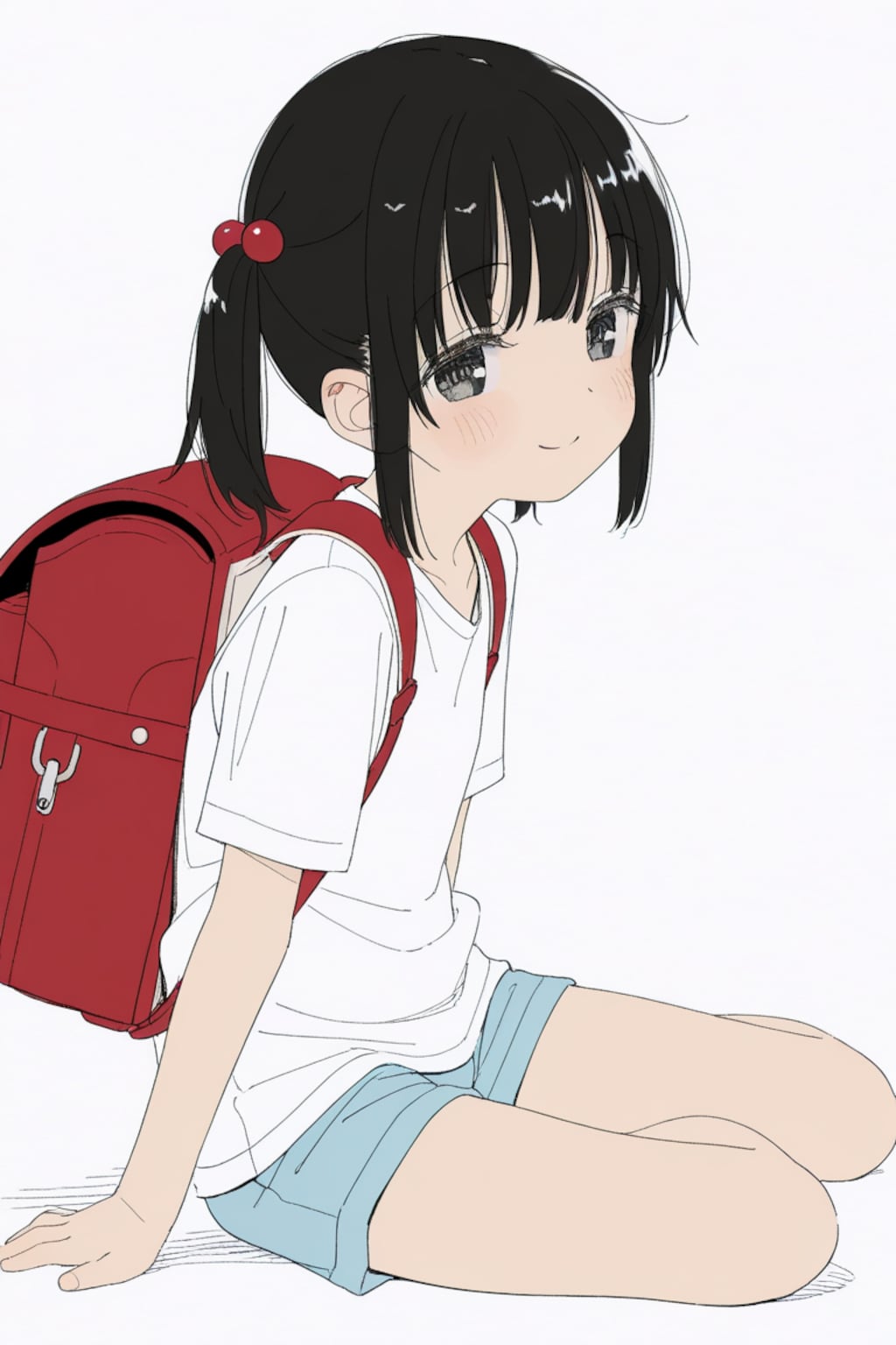 ツインテール子ちゃん（座り）