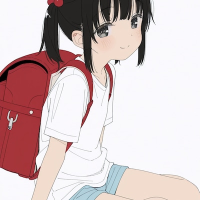 ツインテール子ちゃん(座り)