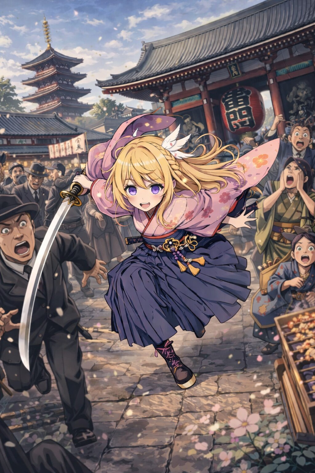 浅草騒然 ― 軍刀を振るう少女 ―