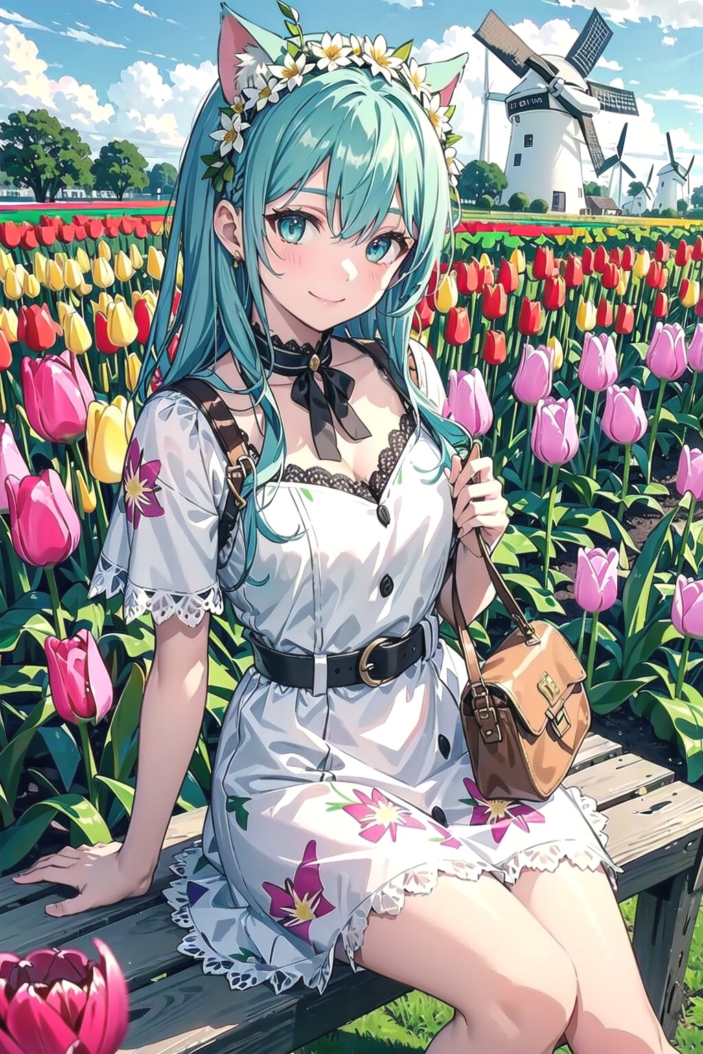 チューリップと風車の国です🌷