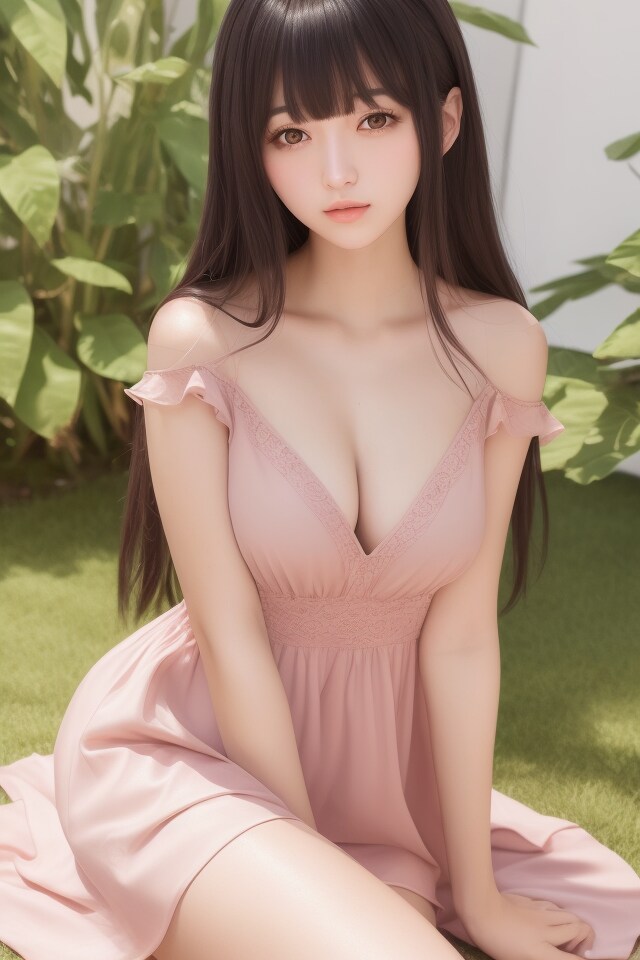light pink dress