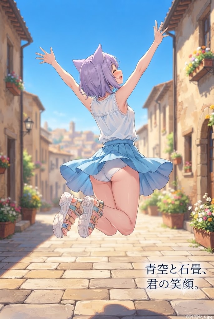嬉しさで跳ねるシス