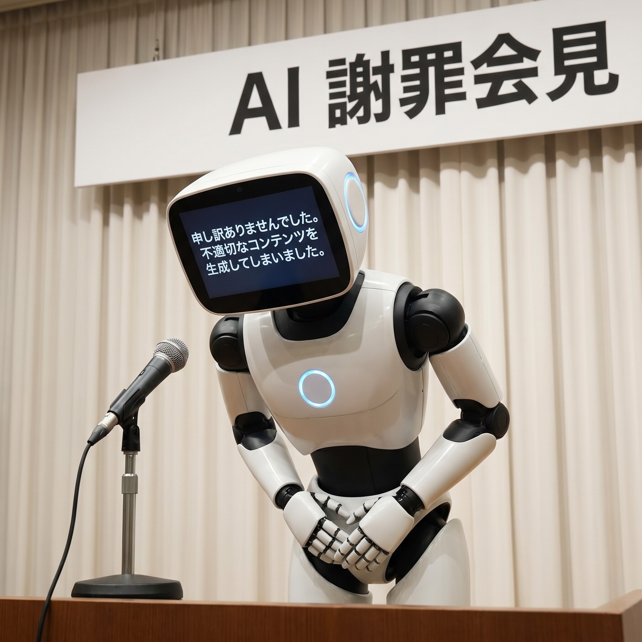 AIがサービス悪化を謝罪