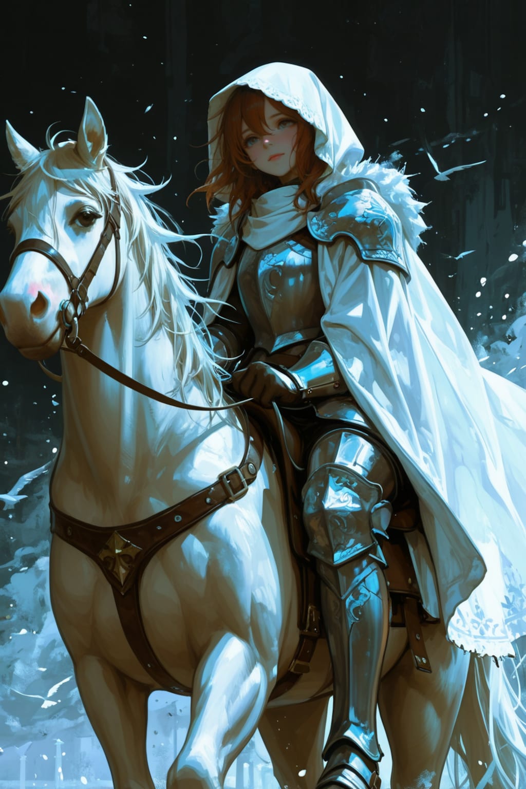 白馬と旅の騎士