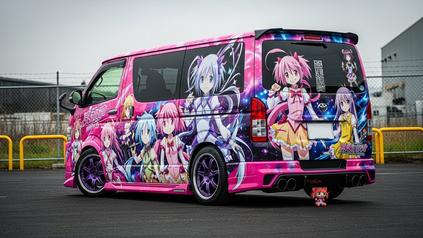 ハイエースまどマギ痛車 | の人気AIイラスト・グラビア