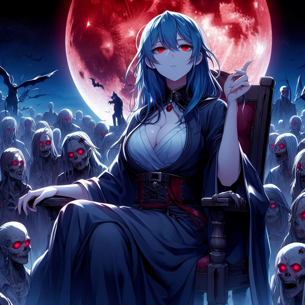 【6号】死霊術師2 | の人気AIイラスト・グラビア